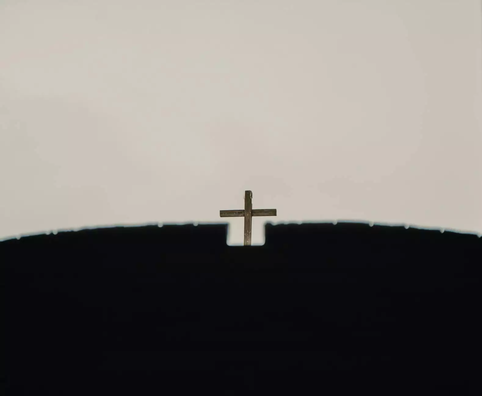 Illustrative architectural detail of a simple church cross